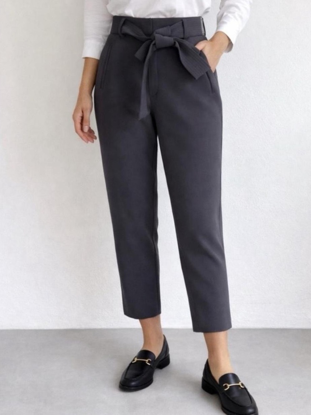 Aritzia wilfred tie front pants